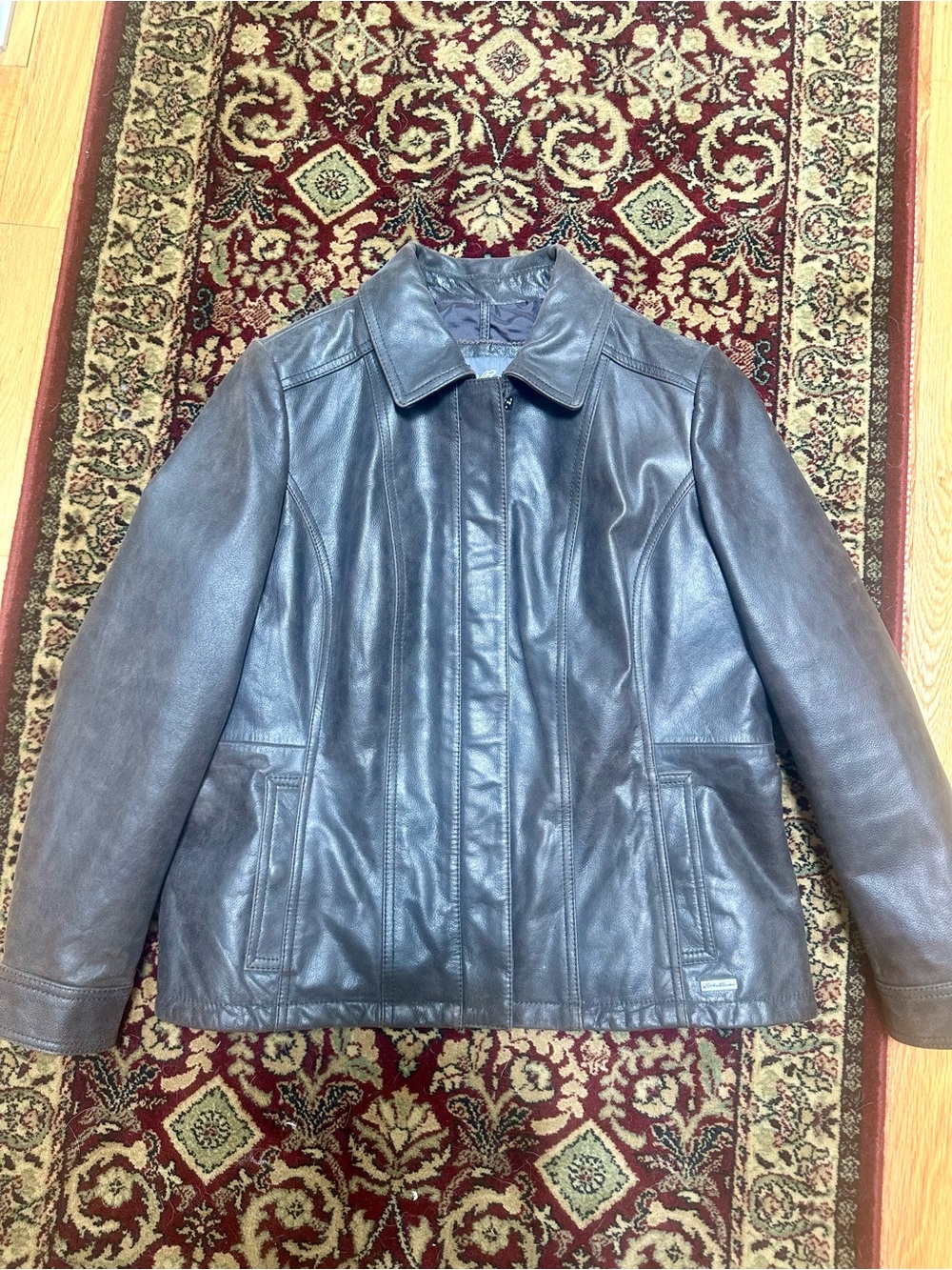 Women’s Eddie Bauer Petite Large Leather Jacket